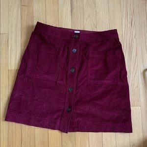 Corduroy skirt